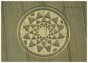 Huge crop circle draws visitors - Farmer asking £2 donations to cover cost