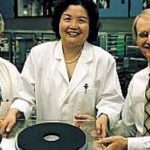 Dr. Ning Li, Jonathan Campbell, and Larry Smalley with a prototype (HTSD) Disk for possibly making A/C Gravity or Taming Gravity.