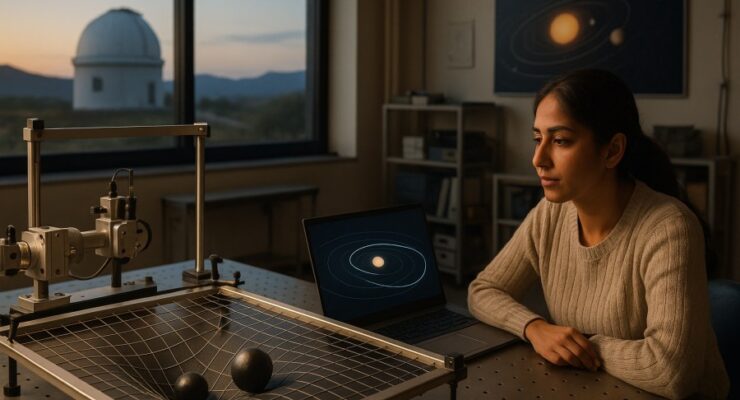 Person working on a computer while addressing two-body approximation